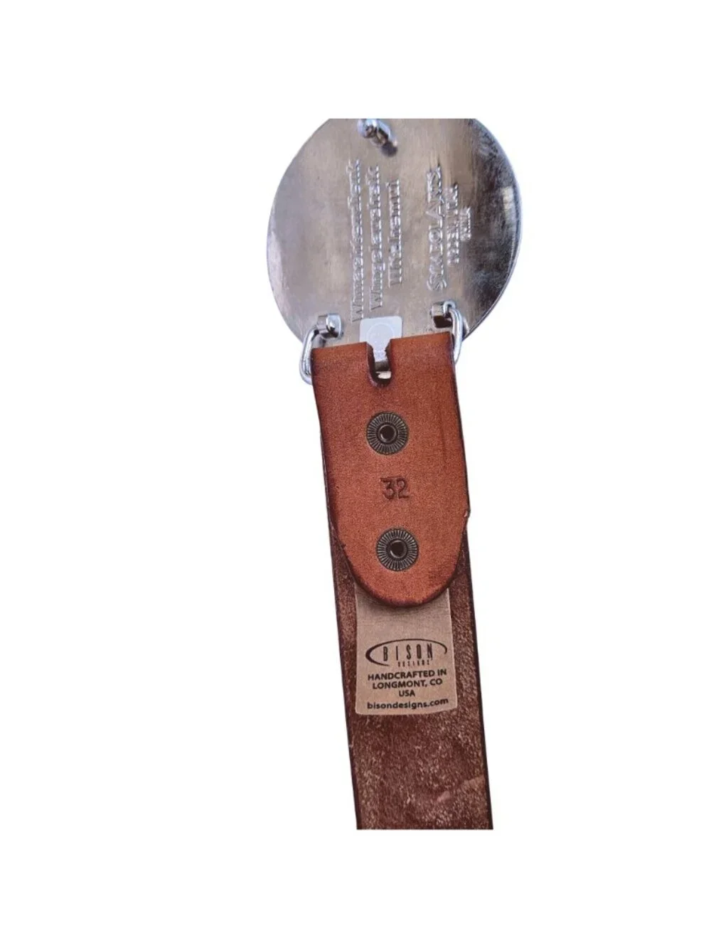 Boy Scouts Centennial Hand Tooled Leather Belt Bison Designs Symbol Buckle 2015